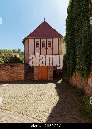 mur de ville et portes de la ville à zeitz, burgenlandkreis, saxe-anhalt, allemagne Banque D'Images