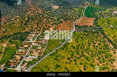 vue aérienne, urbanisation son maxella,s'esgleieta,son espanyol,mallorca,iles baléares,baleares,espagne Banque D'Images