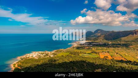 vue aérienne,urbanisation de s'estanyol alaró,platja de s'estanyol,alaro,mallorca,iles baléares,baleares,espagne Banque D'Images