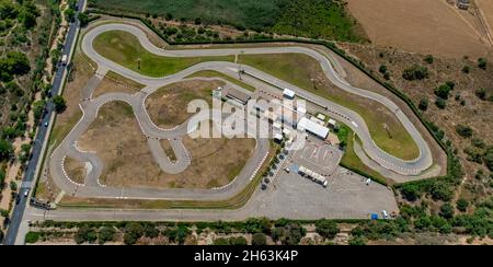 vue aérienne, kart magaluf go-kart track,magaluf,calvià,mallorca,iles baléares,espagne Banque D'Images