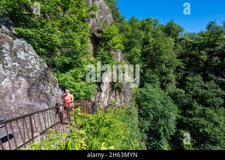 kaltern, province de bolzano, tyrol du sud, italie. dehors et environ dans le rastenbachklamm Banque D'Images