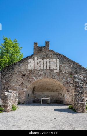 kaltern, province de bolzano, tyrol du sud, italie. les ruines de l'église st. peter près d'altenburg au-dessus de kaltern Banque D'Images