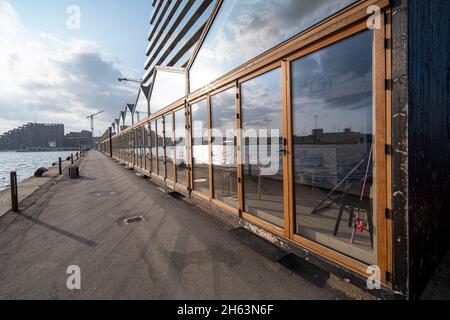 appartements modernes dans le nouveau port des docklands, aarhus, jutland, danemark Banque D'Images