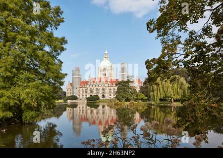 allemagne,basse-saxe,hanovre,nouvel hôtel de ville Banque D'Images