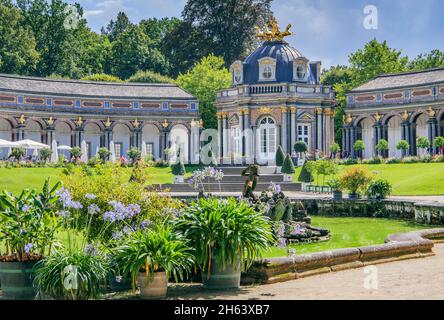 nouveau palais avec temple de soleil de l'ermitage,bayreuth,haute-franconie,franconie,bavière,allemagne Banque D'Images