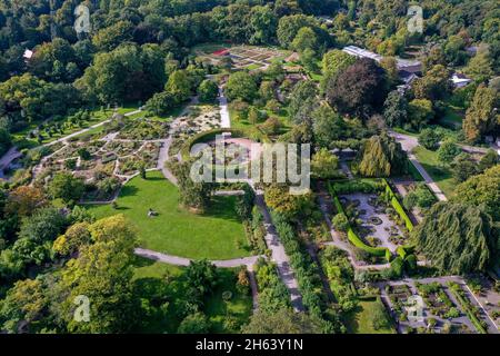 essen, rhénanie-du-nord-westphalie, allemagne - grugapark, un parc à essen, a émergé de la première grande exposition horticole de la région de la rirland en 1929, a été la zone de parc de l'exposition horticole fédérale en 1965. Banque D'Images