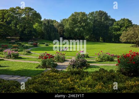 essen, rhénanie-du-nord-westphalie, allemagne - grugapark, un parc à essen, a émergé de la première grande exposition horticole de la région de la rirland en 1929, a été la zone de parc de l'exposition horticole fédérale en 1965. Banque D'Images