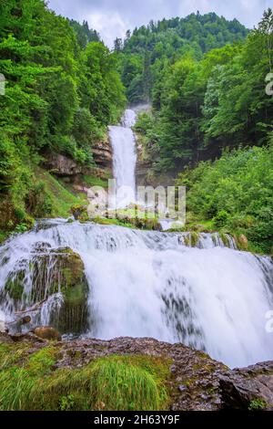 chutes d'eau de giessbach,axalp,aare,lac brienz,alpes bernoises,oberland bernois,canton de berne,suisse Banque D'Images