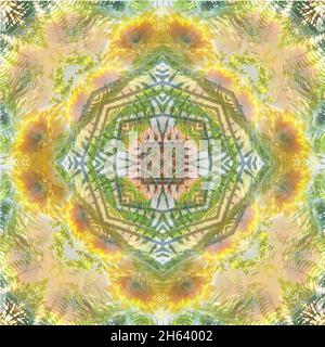 mandala,composition,plantes Banque D'Images