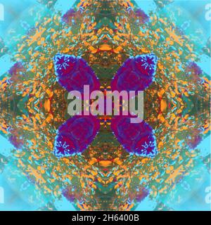 mandala,composition,plantes Banque D'Images