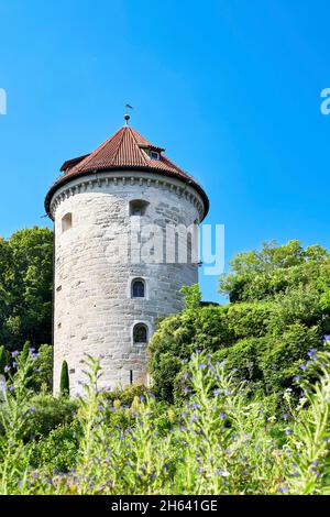 le gallerturm überlinger est l'un des nombreux monuments de la ville Banque D'Images