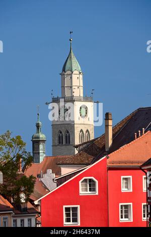 la tour de l'église de la minster à überlingen sur le lac de constance Banque D'Images