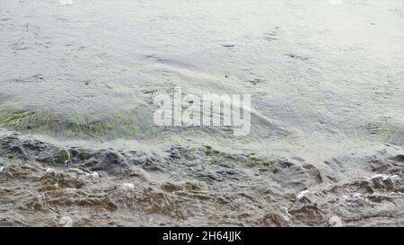 Le flux d'eau propre de précision est beau à regarder Banque D'Images