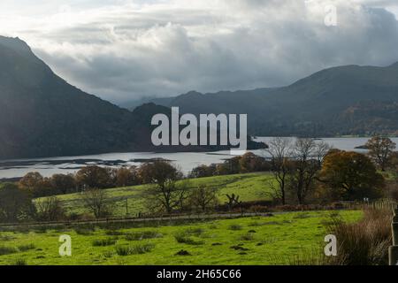 Vue sur Ullswater dans le Lake District de Cumbria, Angleterre, Royaume-Uni Banque D'Images