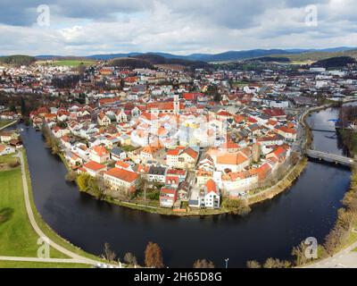 Cham, Allemagne: Paysage urbain Banque D'Images