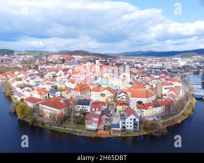 Cham, Allemagne: Paysage urbain Banque D'Images