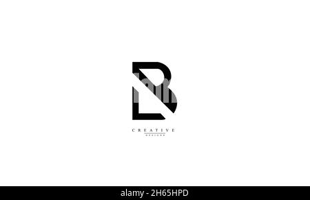 Lettres de l'alphabet initiales Monogram logo LB BL L B Illustration de Vecteur