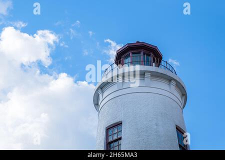 LA NOUVELLE-ORLÉANS, LA, États-Unis - 10 OCTOBRE 2021 : haut du bâtiment du phare dans le centre-ville de la Nouvelle-Orléans Banque D'Images