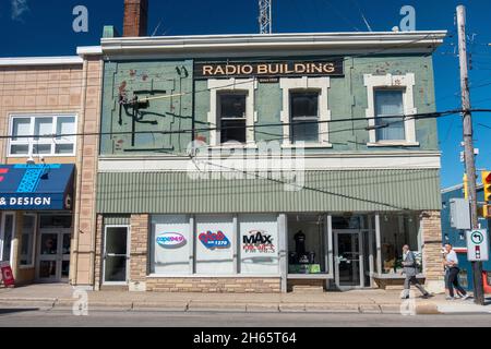 Radio Building Sydney Nouvelle-Écosse Canada Station de radio locale Cape Breton Nouvelle-Écosse Canada Max FM 98.3 établie en 1929 extérieur Banque D'Images