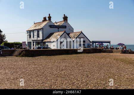 Vieux Neptune, baie Whitstable Banque D'Images