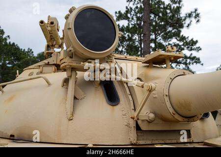 Char de combat irakien T-55A, de type russe Banque D'Images