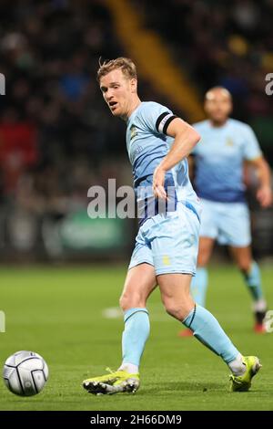 NOTTINGHAM, ROYAUME-UNI.13 NOVEMBRE Kyle Storer of Solihull Moors lors du match de la Ligue nationale entre Notts County et Solihull Moors au Meadow Lane Stadium, Nottingham, le samedi 13 novembre 2021.( Credit: james holyOak/Alay Live News Banque D'Images