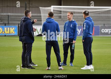 Exeter, Royaume-Uni.13 novembre 2021.EXETER, GBR.13 NOV. Davis Keillor-Dunn d'Oldham Athletic lors du match Sky Bet League 2 entre Exeter City et Oldham Athletic à St James' Park, Exeter, le samedi 13 novembre 2021.(Credit: Eddie Garvey | MI News) Credit: MI News & Sport /Alay Live News Banque D'Images