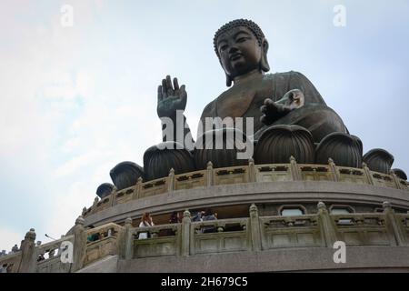 Tian Tan Buddha, Hong Kong Banque D'Images