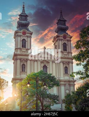 Cathédrale de St Teresa Avila de Subotica Banque D'Images