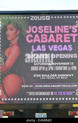 Las Vegas, Nevada, États-Unis.13 novembre 2021.Joseline's Cabaret Las Vegas fête d'ouverture à Las Vegas, Nevada, le 13 novembre 2021.Crédit : Dee CEE carter/Media Punch/Alay Live News Banque D'Images