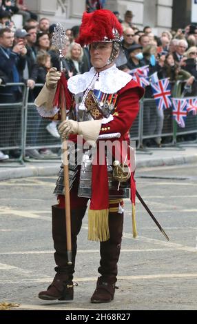 La Compagnie des Pikemen & Musketeers est une unité de cérémonie de l'honorable Artillerie Company (HAC), qui fournit un régiment pour la Réserve de l'Armée de terre et est associée à la ville de Londres.Le HAC est le plus ancien régiment de l'armée britannique, mais pas le plus âgé.Au Lord Mayor’s Show de 2021, le samedi 13 novembre 2021. Banque D'Images