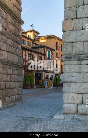 Segovia, 19 octobre 2021.Vue sur le Candido El Segoviano grill dans la ville de Segovia en Espagne Banque D'Images