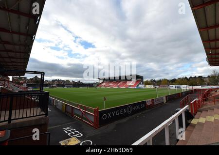 EXETER, GBR.13 NOVEMBRE vue générale du parc St. James pendant le match Sky Bet League 2 entre Exeter City et Oldham Athletic au parc St James', Exeter, le samedi 13 novembre 2021.(Crédit : Eddie Garvey | MI News) Banque D'Images