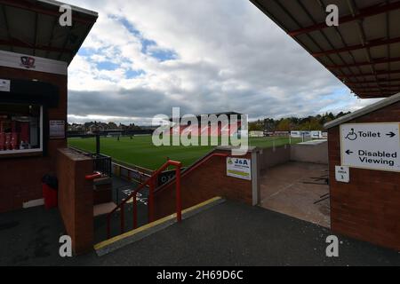 EXETER, GBR.13 NOVEMBRE vue générale du parc St. James pendant le match Sky Bet League 2 entre Exeter City et Oldham Athletic au parc St James', Exeter, le samedi 13 novembre 2021.(Crédit : Eddie Garvey | MI News) Banque D'Images