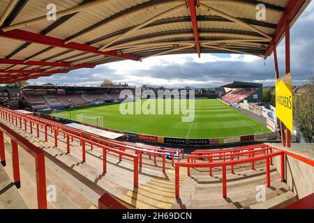 EXETER, GBR.13 NOVEMBRE vue générale du parc St. James pendant le match Sky Bet League 2 entre Exeter City et Oldham Athletic au parc St James', Exeter, le samedi 13 novembre 2021.(Crédit : Eddie Garvey | MI News) Banque D'Images