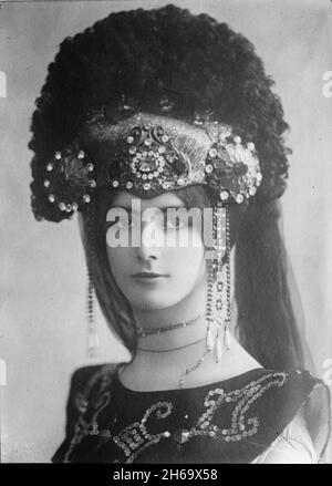 Cléopâtre de Mérode - 1900 - danseuse française de la Belle Epoque.Elle a été désignée comme la « première véritable icône de célébrité » Banque D'Images