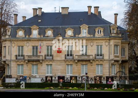 Strasbourg, France, le 31 octobre 2021, le consulat général de Russie à Strasbourg est une représentation consulaire de la Fédération de Russie en France. Banque D'Images