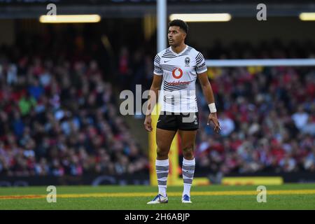 Cardiff, Royaume-Uni.13 novembre 2021.Ben Volavola, de Fidji, pendant le match à Cardiff, Royaume-Uni, le 11/13/2021.(Photo par Mike Jones/News Images/Sipa USA) crédit: SIPA USA/Alay Live News Banque D'Images