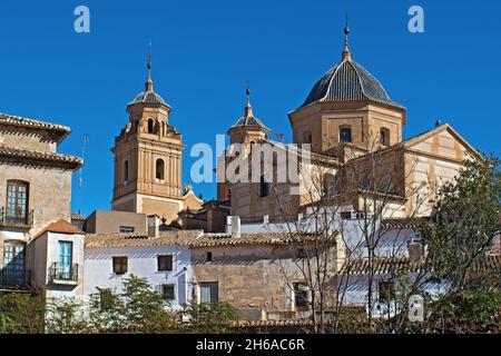 La Iglesia Parroquial de Nuestra Señora de la Encarnación, Vélez Rubio, Almería, Espagne.Magnifique église baroque du XVIIe siècle. Banque D'Images