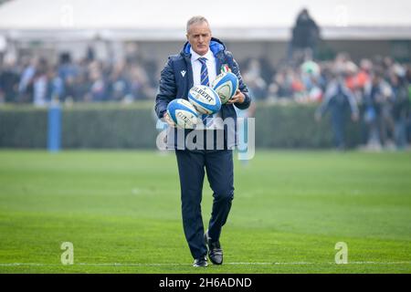 Stade Monigo, Trévise, Italie, 13 novembre 2021,Kieran Crowley (entraîneur-chef Italie) portrait pendant le Test Match 2021, Italie vs Argentine - automne Na Banque D'Images