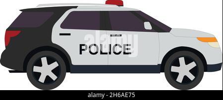 Vecteur de voiture de police Illustration de Vecteur