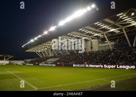 Manchester, Royaume-Uni.14 novembre 2021.Manchester, Angleterre, novembre 14 vue générale du stade pendant le match de la Super League FA Womens entre Manchester City et Chelsea à l'Academy Stadium de Manchester, Angleterre Paul Roots/SPP crédit: SPP Sport Press photo./Alamy Live News Banque D'Images