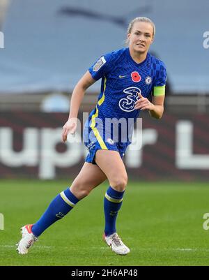 Manchester, Angleterre, 14 novembre 2021.Magdalena Ericsson de Chelsea pendant le match de la Super League FA WomenÕs au stade Academy, Manchester.Le crédit photo devrait se lire: Andrew Yates / Sportimage Banque D'Images