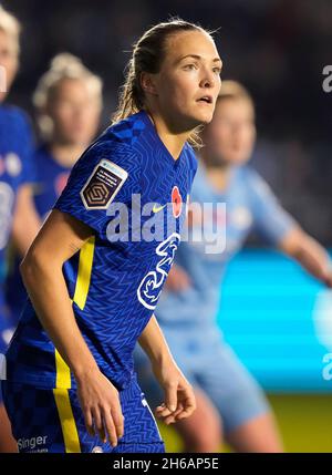 Manchester, Angleterre, 14 novembre 2021.Magdalena Ericsson de Chelsea pendant le match de la Super League FA WomenÕs au stade Academy, Manchester.Le crédit photo devrait se lire: Andrew Yates / Sportimage Banque D'Images