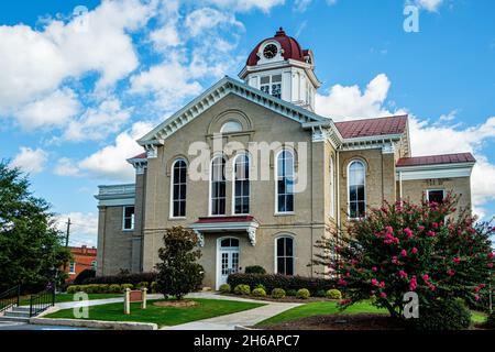 Palais de justice historique du comté de Jackson, Washington Street, Jefferson, Géorgie Banque D'Images