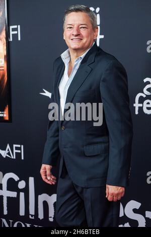 Hollywood, États-Unis.14 novembre 2021.HOLLYWOOD, LOS ANGELES, CALIFORNIE, États-Unis - NOVEMBRE 13 : le co-PDG et directeur général du contenu de Netflix Ted Sarandos arrive au Fest 2021 de l'AFI - projection officielle de Netflix 'bruisé' tenue au cinéma IMAX chinois de TCL le 13 novembre 2021 à Hollywood, Los Angeles, Californie, États-Unis.(Photo par NOx Yang/image Press Agency) crédit: Image Press Agency/Alay Live News Banque D'Images