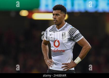 Cardiff, Royaume-Uni.13 novembre 2021.Ben Volavola, de Fidji, pendant le match à Cardiff, Royaume-Uni, le 11/13/2021.(Photo par Mike Jones/News Images/Sipa USA) crédit: SIPA USA/Alay Live News Banque D'Images