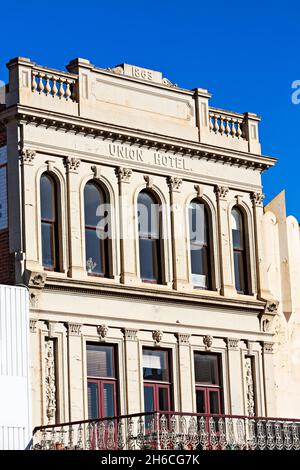 Ballarat Australie / le circa 1863 ancien hôtel Union à Sturt Street Ballarat. Banque D'Images