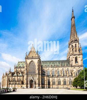 Nouvelle Cathédrale ou la Cathédrale de l'Immaculée Conception ou l'église Sainte Marie est une cathédrale catholique romaine située à Linz, Autriche Banque D'Images