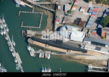 HMS Alliance, sous-marin WW2, Royal Navy Submarine Museum, Gosport, Hampshire, 2018. Banque D'Images